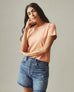 Women's Premium Slub Crew Tee - Peach Fuzz